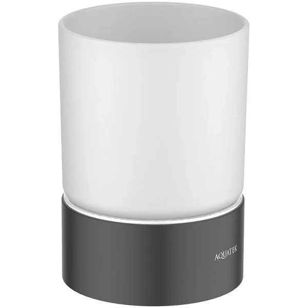 Стакан для ванной Акватек Лира черный матовый AQ4428MB (детальная фотография)