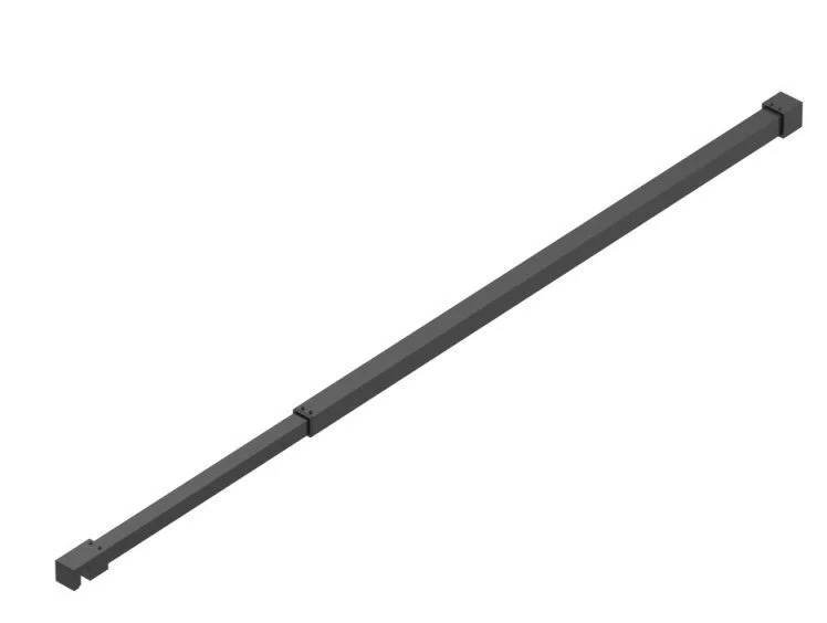 Душевая перегородка BelBagno Kraft 70 см профиль черный KRAFT-L-1-70-C-NERO (детальная фотография), 70 см