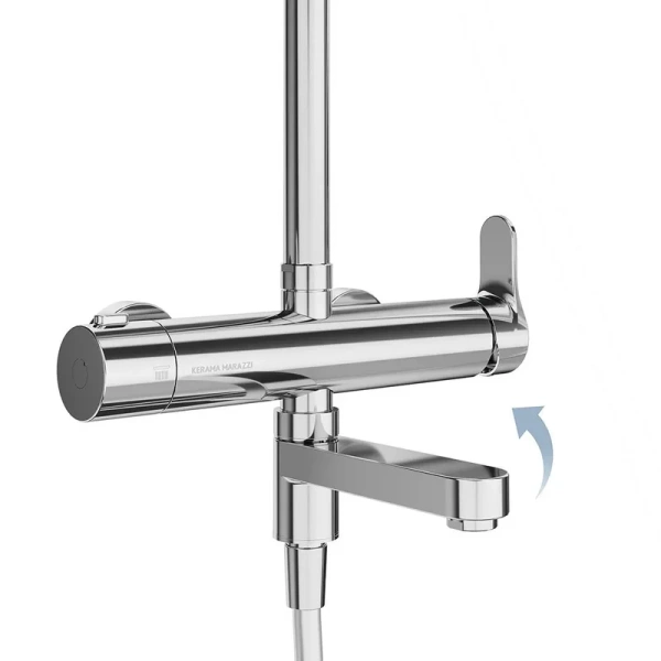 Душевая стойка Kerama Marazzi Fonte хром FO.202.KM.CR (детальная фотография), нет в наличии