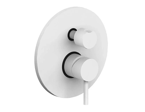 Смеситель для душа Paffoni Light с внутренней частью, белый - фото 2