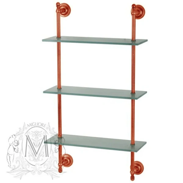 Полочка для ванной Migliore Mirella медь 17354 (детальная фотография), комбинированные, медные, другие