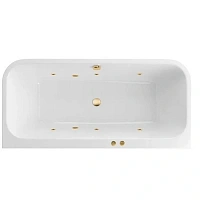 Ванна гидромассажная Excellent Arana Soft 180 x 85 см, белый/золото, WAEX.ARA18.SOFT.GL