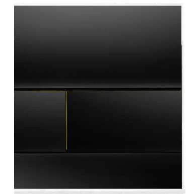 Клавиша смыва, цвет стекла чёрный, цвет кнопки чёрный, Tece TECEsquare Urinal 9242809 (детальная фотография)