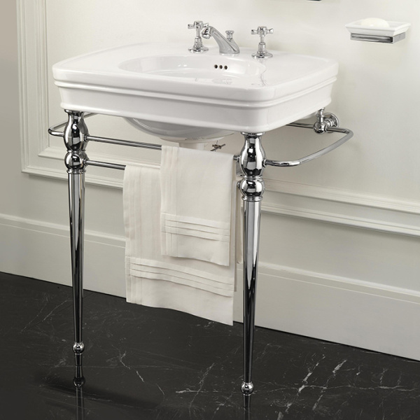 Раковина 70х56см, смеситель на 3 отверстия, Devon&Devon Rose IBLG(3)FROSE (детальная фотография), по запросу