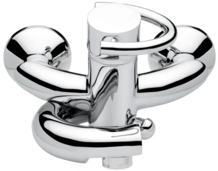 Смеситель для ванны хром Emmevi Twist 6601CR (детальная фотография)