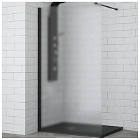 Душевая перегородка RGW Walk In 70 см профиль черный, стекло матовое