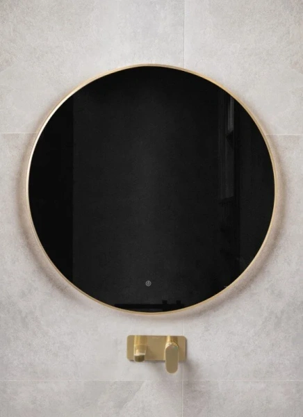 Зеркало с подсветкой Boheme 100 см черное матовое 545-100-B (детальная фотография), современные, hi-tech