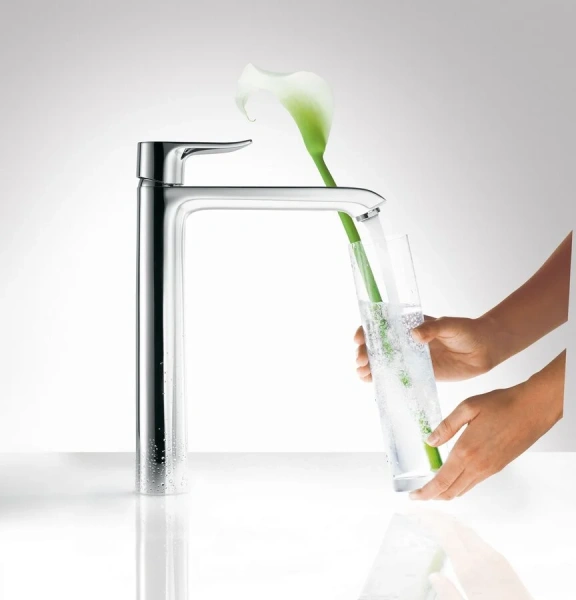 Смеситель для раковины Hansgrohe Metris 31184000 (детальная фотография), в наличии