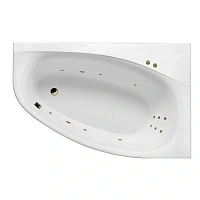 Ванна гидромассажная Excellent Kameleon Line 170 x 110 см, правая, белый/бронза, WAEX.KMP17.LINE.BR