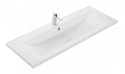 Раковина мебельная Акватон Айрис М 120 см литой мрамор - фото 4