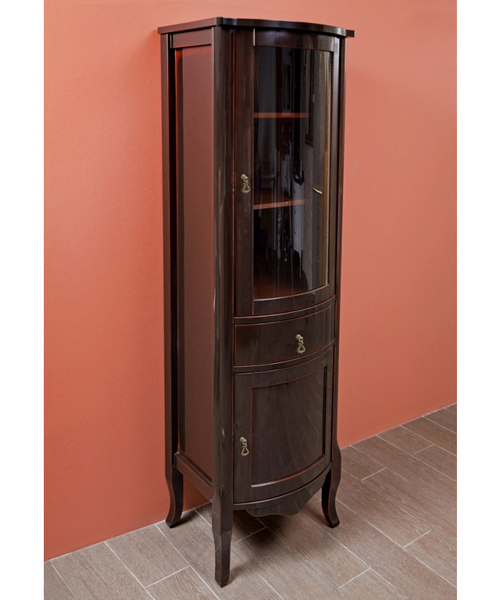 Шкаф, цвет тёмное дерево глянец, фурнитура бронза, La Beaute Marian CMA.Dx.MOK.BR (детальная фотография)