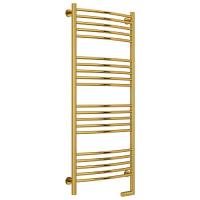 Полотенцесушитель электрический правый, цвет золото перемычка выгнутая Сунержа Богема 2.0 1200х500