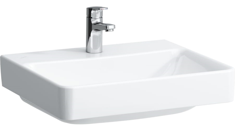 Раковина Laufen Pro S 55 см с 1 отверстием для смесителя, без отверстия перелива 8.1096.2.000.111.1 (детальная фотография), современные, hi-tech