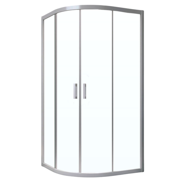 Душевой уголок профиль матовый хром стекло прозрачное Vegas-glass ZS NOVO 100 07 01 (детальная фотография)