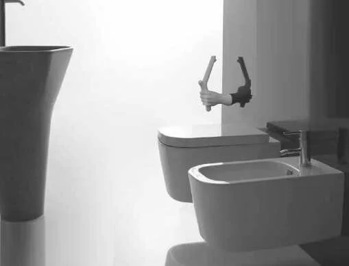 Унитаз подвесной Galassia Meg 11 5411 с сиденьем микролифт (детальная фотография), прямоугольной формы