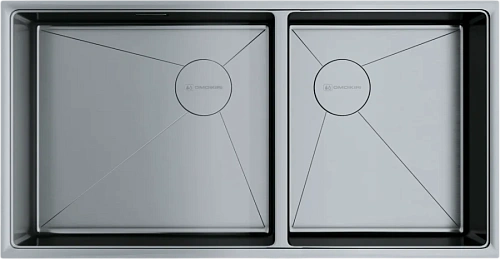 Мойка для кухни Omoikiri Taki 85-2-LB-U/IF-IN 85 см нержавеющая сталь - фото 1