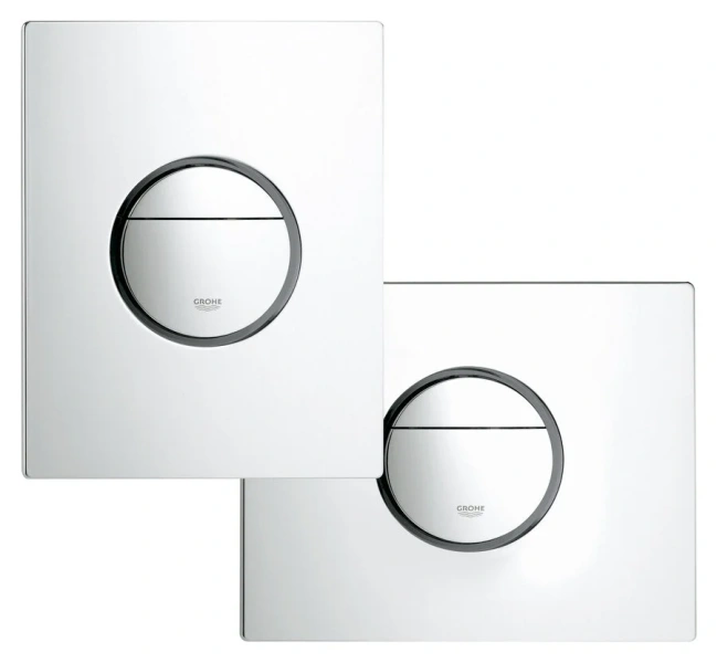 Клавиша смыва Grohe Nova Cosmopolitan матовый хром 38765P00 (детальная фотография), пластиковые