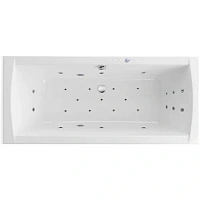 Ванна гидромассажная Excellent Aquaria Lux Ultra 180 x 80 см, белый/хром, WAEX.AQU18.ULTRA.CR
