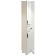 Шкаф-пенал напольный Comforty Севилья 35 см слоновая кость