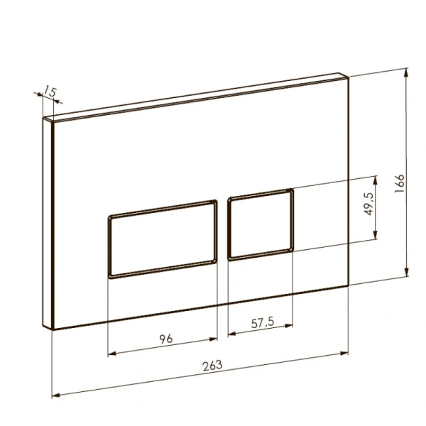 Клавиша смыва Boheme хром 664-CR (детальная фотография), в наличии