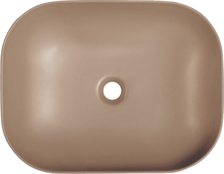 Раковина BelBagno 50 см накладная бежевая матовая BB1302-H316 (детальная фотография), современные, hi-tech