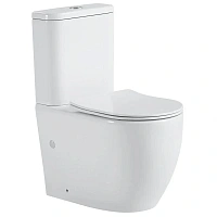 Унитаз компакт Black&White Universe с сиденьем микролифт