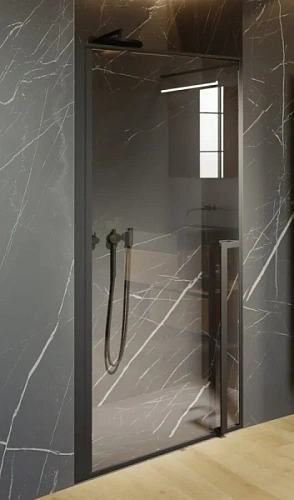 Душевая дверь черная Riho Lucid GD101 90 см - фото 2