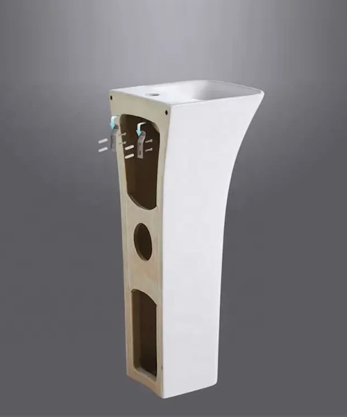 Раковина напольная Ceruttispa Vito 44 см белая CT7663 (детальная фотография), белые