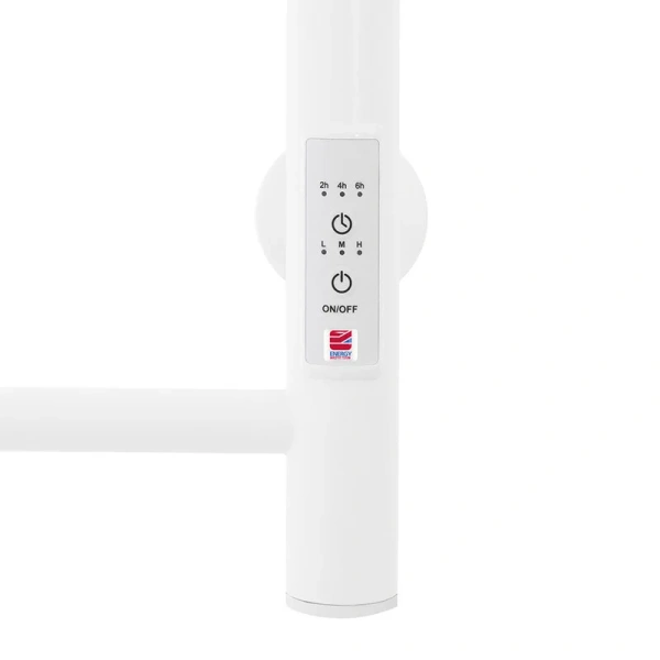 Полотенцесушитель электрический Energy Round 40x90 см белый матовый EETR0ROUND9040R903M (детальная фотография), белыe