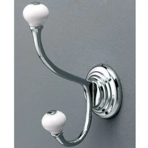 Крючок для ванной двойной, цвет хром, Devon&Devon Chelsea DD212CR (детальная фотография)
