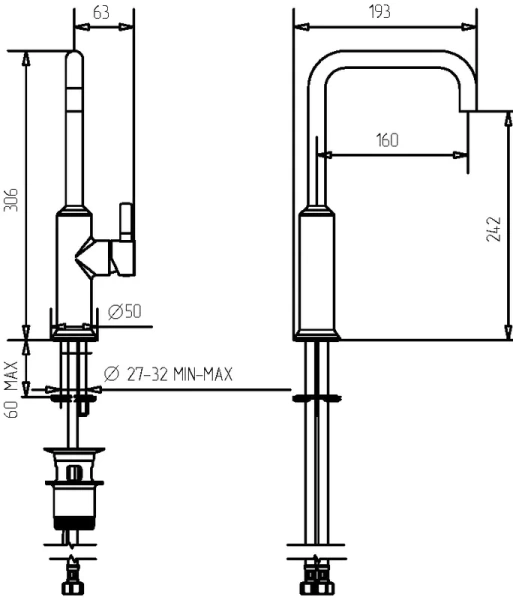 Смеситель для раковины Migliore Sirius золото 28174 (детальная фотография), золото