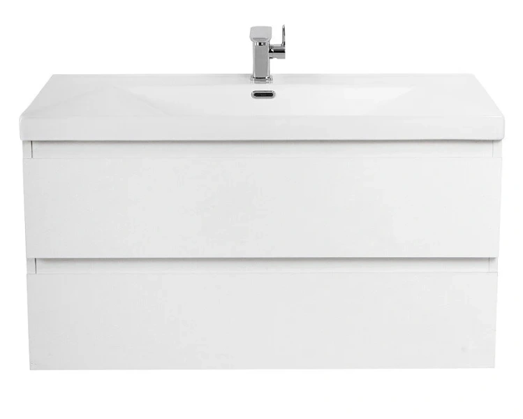 Тумба под раковину подвесная Cezares Molveno 90 см bianco ghiaccio MOLVENO-90-2C-SO-BG (детальная фотография), современная, hi-tech