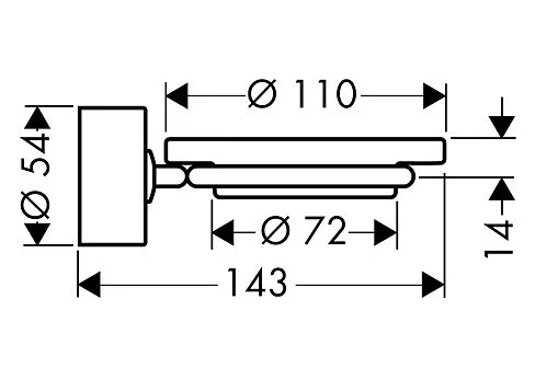 Мыльница для ванной Axor Citterio 41733000 (детальная фотография), современные, hi-tech