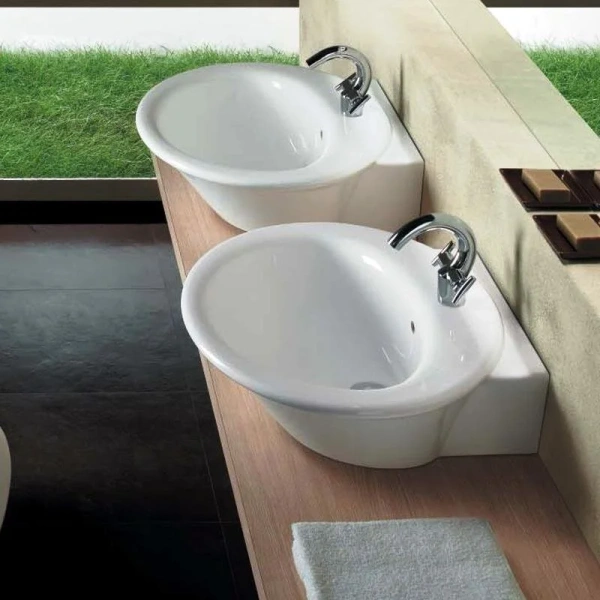 Раковина подвесная Hatria Sculture Y0LZ01 65х55 см (детальная фотография), керамические