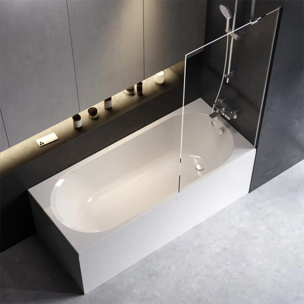 Ванна акриловая Am.Pm X-Joy 175х75 см приставная W94A-175-075W-A (детальная фотография), современныe, hi-tech