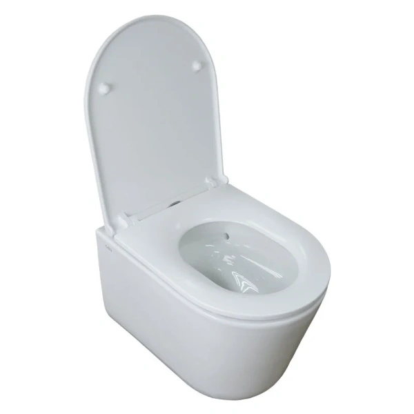 Унитаз подвесной Azario Grado белый AZ-0046-UQ3 (детальная фотография), белые