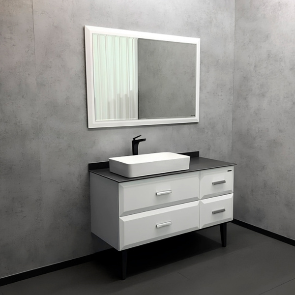 Зеркало Comforty Империя 120 см белый глянец 00004143506CF (детальная фотография), в наличии