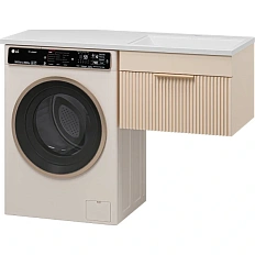 Тумба под раковину подвесная Brevita Enfida 60 см бежевая