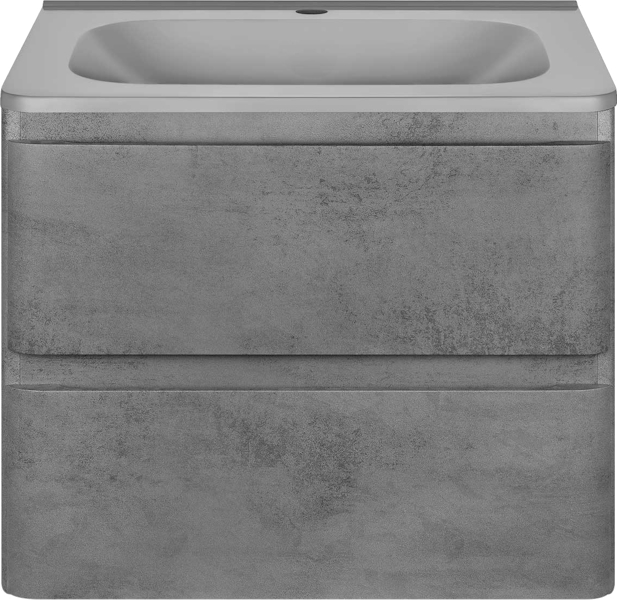 Тумба под раковину подвесная Vincea Vico 58,9 см Beton VMC-2V600BT (детальная фотография), серая