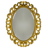 Зеркало овальное с фацетом, цвет золото, Tessoro Isabella 82