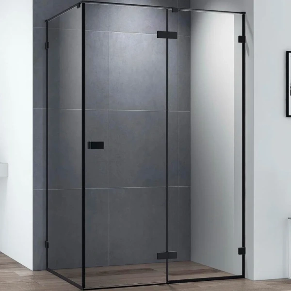 Душевой уголок Cezares Bellagio 100x80 см профиль черный BELLAGIO-AH-1-100/80-C-NERO (детальная фотография)