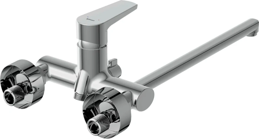 Смеситель для ванны Cersanit Moduo хром 64098 (детальная фотография), с 2 монтажными отверстиями