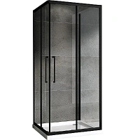 Душевой уголок Abber Schwarzer Diamant 100х100 см пристенный