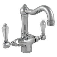 Смеситель для раковины, золото\латунь, Nicolazzi Half Dome Crystal