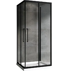 Душевой уголок Abber Schwarzer Diamant 100х100 см пристенный