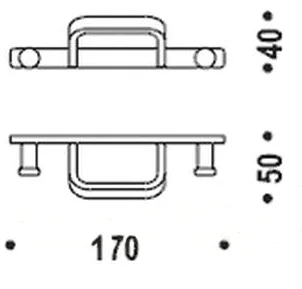 Крючок для ванной Colombo Time одинарный W4217 (детальная фотография), современные, hi-tech