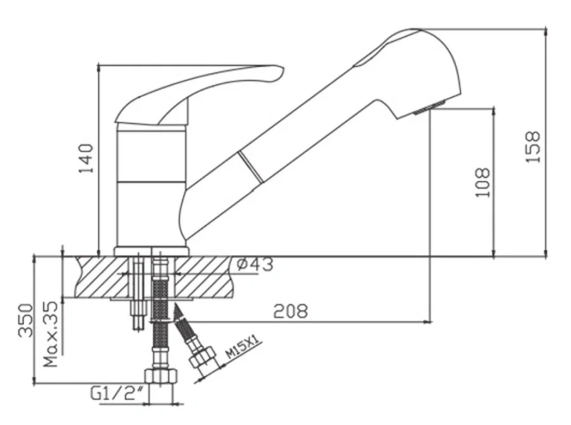 Раковина Ceramica Nova Element 35,8 см белая матовая CN6003 (детальная фотография), современные, hi-tech