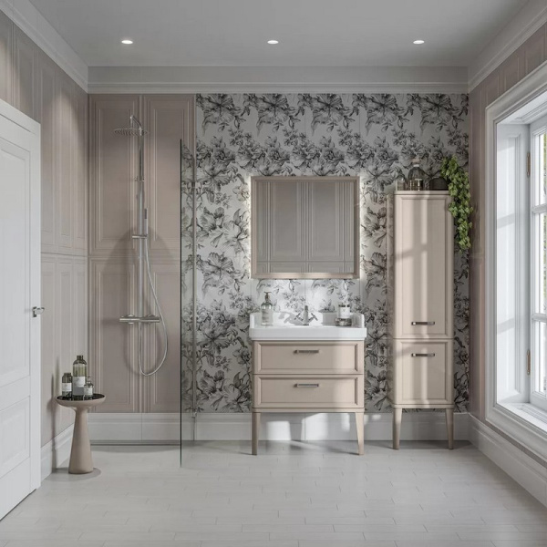 Шкаф-пенал напольный Kerama Marazzi Pompei 43 см камео бежевый PO.M.150\CAM (детальная фотография), бежевые
