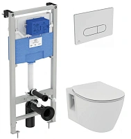 Унитаз с инсталляцией Ideal Standard Prosys Oleas Connect с панелью смыва