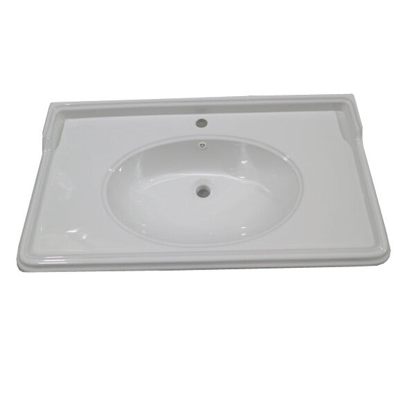 Раковина мебельная Caprigo 103 см белая SN1000 (детальная фотография)